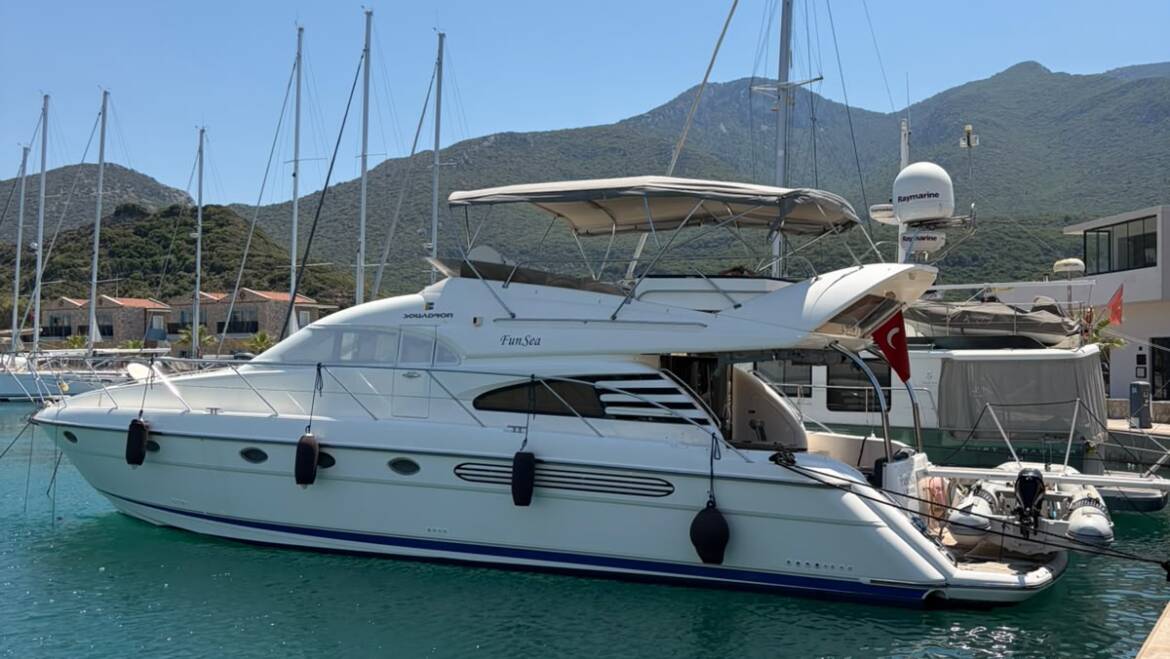 2001 Model Çok Temiz Fairline Squadron 55 (YENİ GİRİŞ)